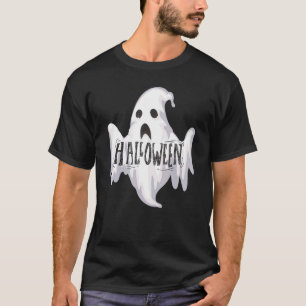 Spooky Halloween Ghost Great For Kids Mum Dad Fami T-Shirt