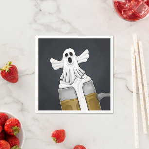 Spooky Halloween Ghost Napkin