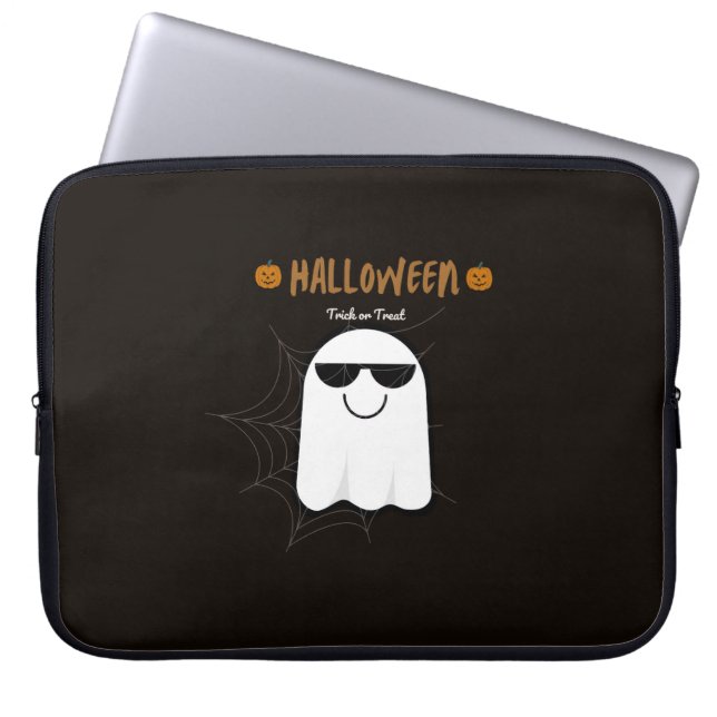 Spooky Halloween Ghost Pumpkin Electronic Bag (Front)