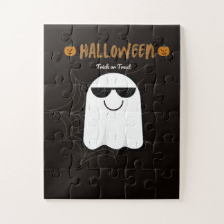 Spooky Halloween Ghost Pumpkin Puzzle