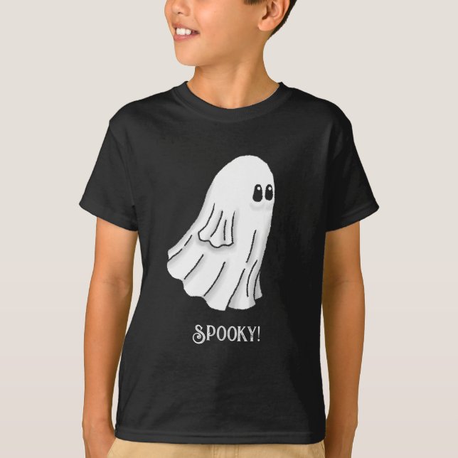 Spooky Halloween Ghost T-Shirt (Front)