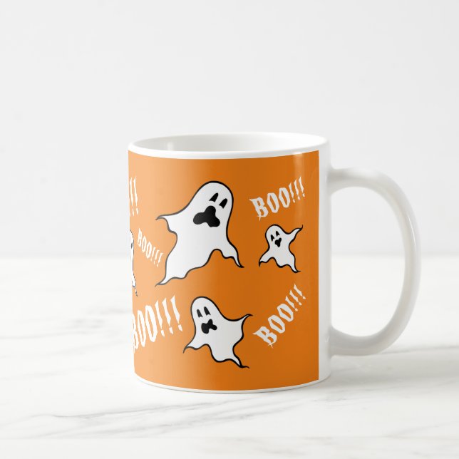 Spooky Halloween Ghosts Coffee Mug (Right)