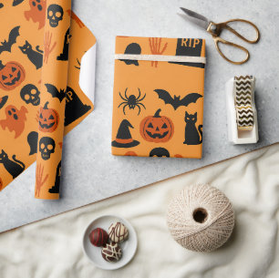 Spooky Halloween Gift Wrapping Paper – Classic