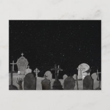 Spooky Halloween Graveyard Background 