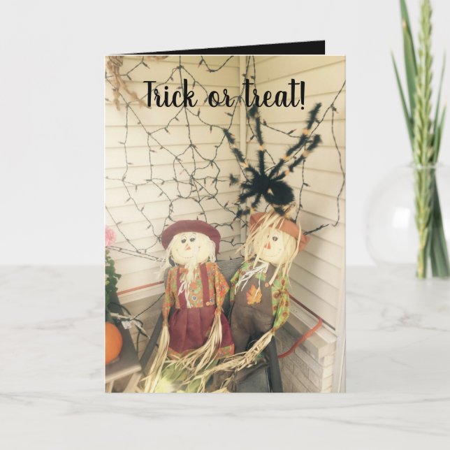 Spooky Halloween Greeting Card (Front)