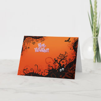 Spooky Halloween Greetings Card