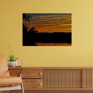 Spooky Halloween Harvest Sunset Poster