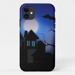 Spooky Halloween Haunted House with Bats Case-Mate iPhone Case