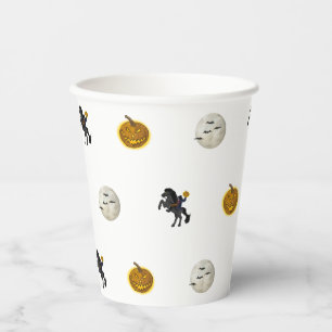 Spooky Halloween Headless Horseman Coffee Mug Paper Cups
