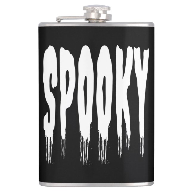 SPOOKY HALLOWEEN HIP FLASK (Front)