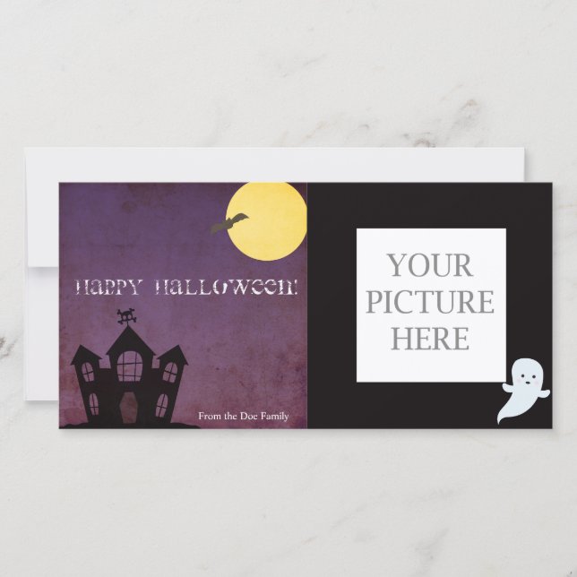 Spooky Halloween Holiday Card (Front)