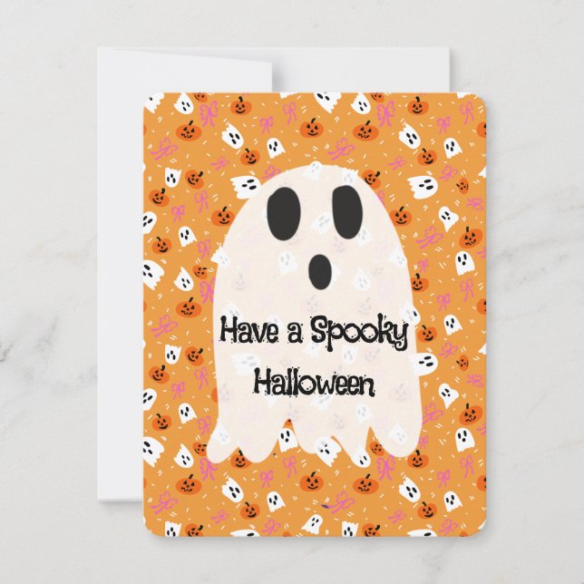 Spooky Halloween  Holiday Card (Front)
