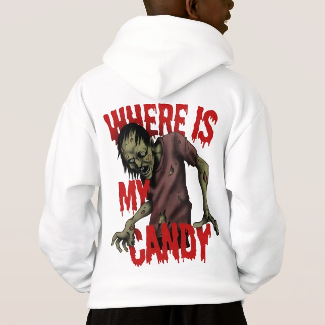 Spooky Halloween Hoodie – Ghosts, Pumpkins & Magic (Back)
