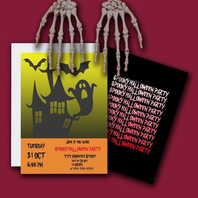 Spooky Halloween House Party Invitation  (Creator Uploaded)