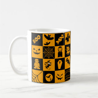 Spooky Halloween Icons Pattern Coffee Mug