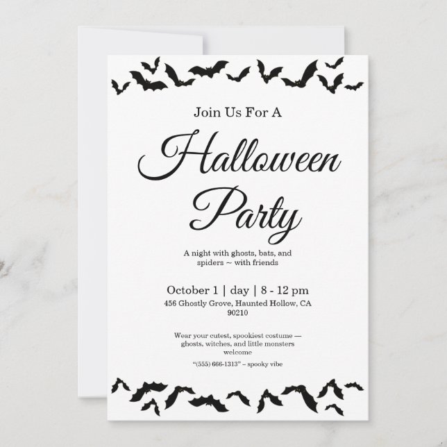 Spooky Halloween Invitation (Front)