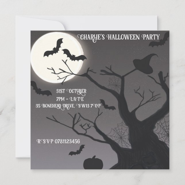 Spooky Halloween Invitation (Front)