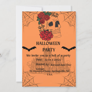Spooky Halloween Invitation Card