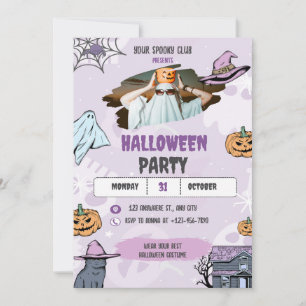 Spooky Halloween Invitation, Halloween Party  Invitation