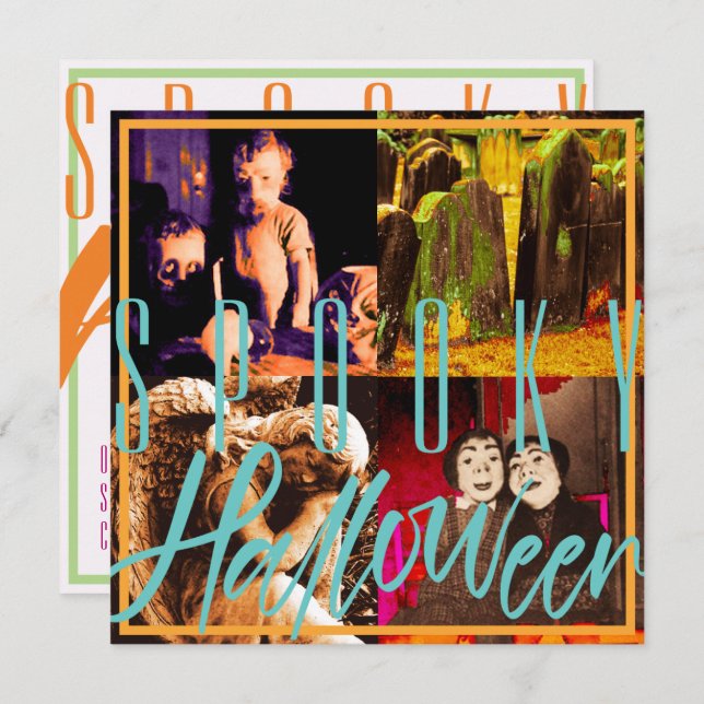 Spooky Halloween Invitation Template (Front/Back)