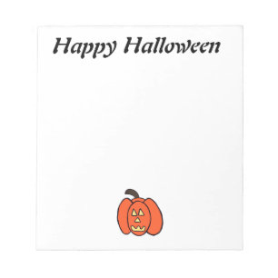 Spooky Halloween Jack o Lantern Notepad