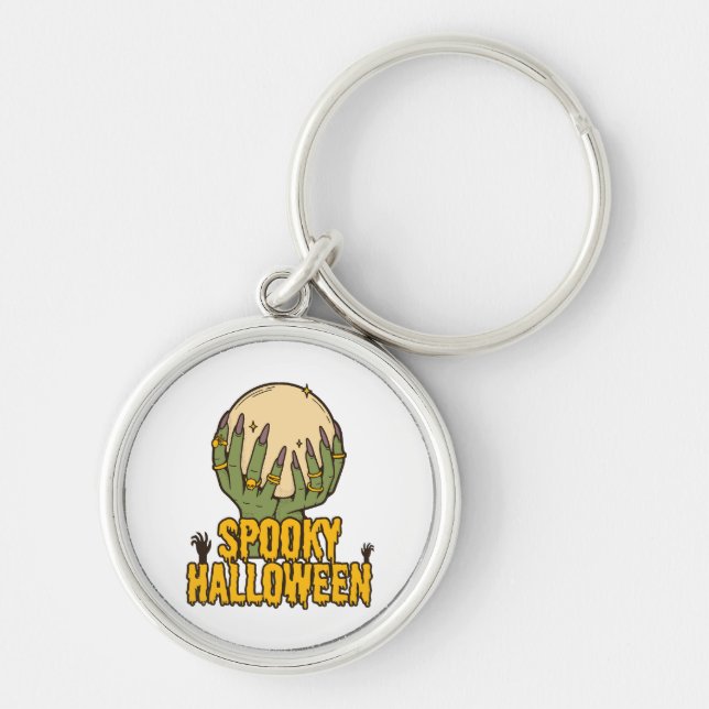 spooky halloween key ring (Front)