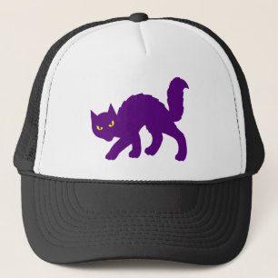 Spooky Halloween Kitty Cat Scary Evil Trucker Hat