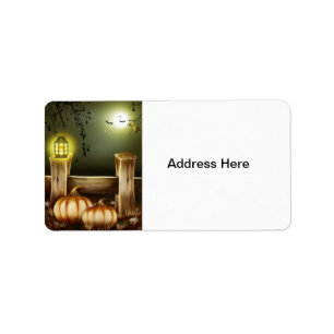 Spooky Halloween Label