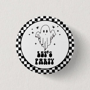 Spooky Halloween Let's party  3 Cm Round Badge