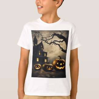 Spooky Halloween Mansion🦹With Jack-o'-Lanterns T-Shirt