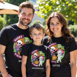 Spooky Halloween Monster Dad of the Birthday Kid T-Shirt