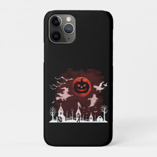 Spooky Halloween Night Full Moon Pumpkin Scene Case-Mate iPhone Case
