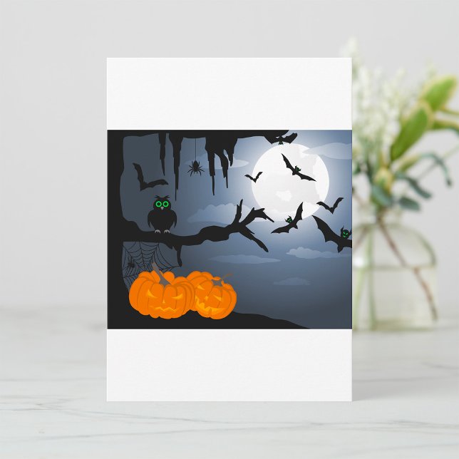Spooky Halloween Night Scene  Invitation (Creator Uploaded)