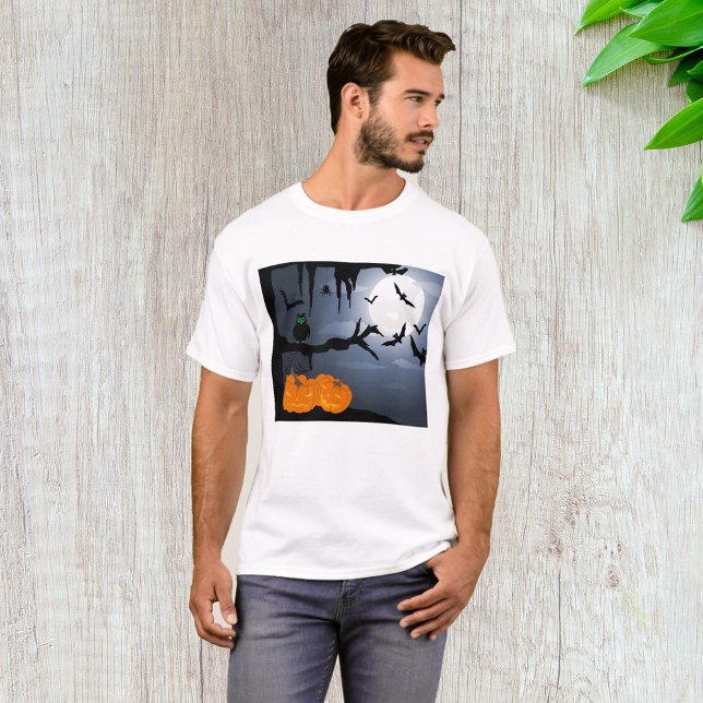 Spooky Halloween Night Scene  T-Shirt (Creator Uploaded)