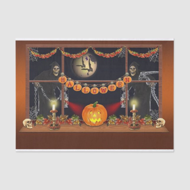 Spooky Halloween Night  Tissue Paper (Front)