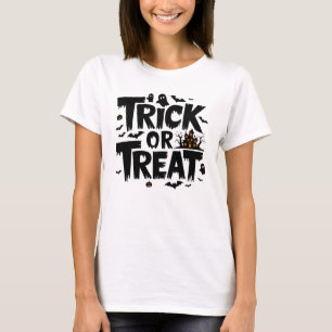 Spooky Halloween night with trick or treat fun Swe T-Shirt