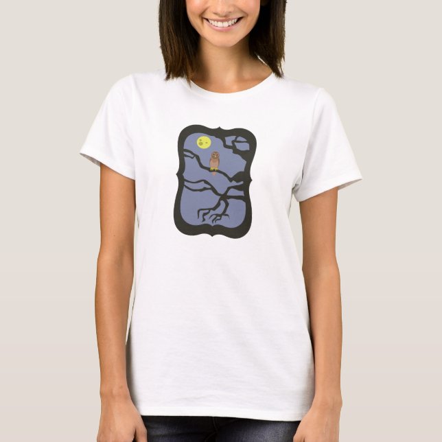 Spooky Halloween Owl T-Shirt (Front)