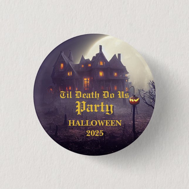 Spooky Halloween Party  3 Cm Round Badge (Front)