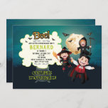Spooky Halloween Party Invitation<br><div class="desc">Add your party details to this kids Halloween birthday party invitation by clicking on the "Personalise" button above.</div>