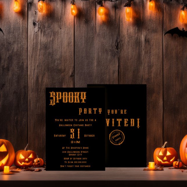 Spooky Halloween Party Invitation (Creator Uploaded)