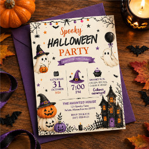 spooky Halloween party Invitation