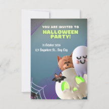 Spooky Halloween Party Invitation Card🎃👻