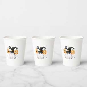 "Spooky Halloween Party Invitation – Drink Up Witc Paper Cups