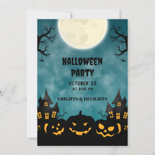 Spooky Halloween Party Invitation Poster