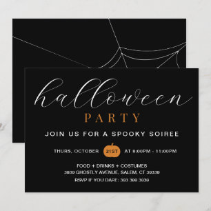 Spooky Halloween Party Invitation Spooky Adults