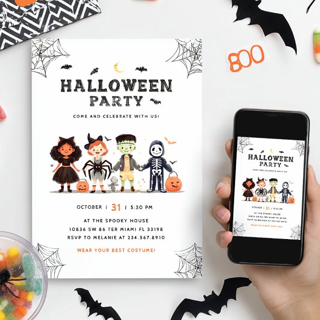 Spooky Halloween Party kids Invitation (Creator Uploaded)