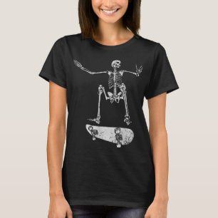 Spooky Halloween party - Skateboarding skeleton co T-Shirt