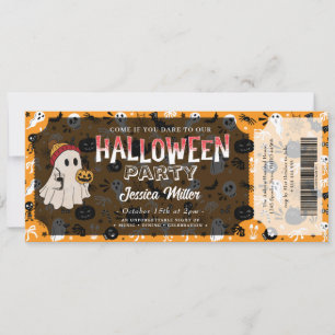 Spooky Halloween Party Ticket Invitation