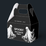 Spooky Halloween Party Treat with ghost Favour Box<br><div class="desc">Spooky party treats for a Halloween party with black and white ghosts. 
Please check the matching collection for COORDINATING ITEMS.
Original artworks by PUPSIKU STUDIO. 100% unique products.</div>