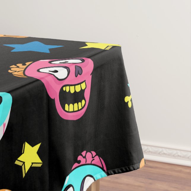 Spooky Halloween pattern  Tablecloth (In Situ)
